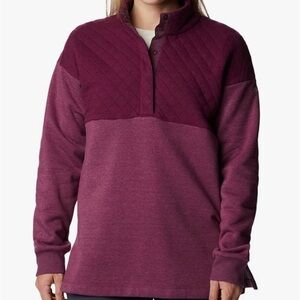 Columbia Women's Hart Mountain Quilted 1/2 Snap XS